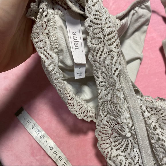 Auden Unlined Bralette Large Pastel Pale Grey Blue? Racerback Cross Back Bra - Picture 9 of 9